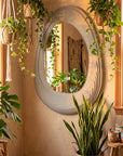 Luxury Designer Wall Mirror 24 x 34 Inch | Premium MDF Wooden Mirror for Bedroom & Home Decor