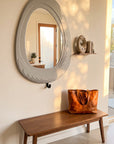 Luxury Designer Wall Mirror 24 x 34 Inch | Premium MDF Wooden Mirror for Bedroom & Home Decor