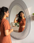 Luxury Designer Wall Mirror 24 x 34 Inch | Premium MDF Wooden Mirror for Bedroom & Home Decor