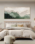 Multicolor 3D Green Minimalist Beach Painting - Artwallpainting