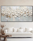 Multicolor 3D Large Flower Textured Canvas Art - Artwallpainting