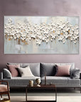 Multicolor 3D Large Flower Textured Canvas Art - Artwallpainting