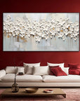 Multicolor 3D Large Flower Textured Canvas Art - Artwallpainting