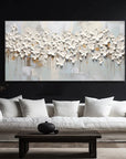 Multicolor 3D Large Flower Textured Canvas Art - Artwallpainting