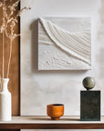 Multicolor 3D Sculptural Abstract Painting - Echoes In White - Artwallpainting