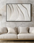 Multicolor 3D Textured Wall Art Minimalist Abstract Wave Canvas Decor - Artwallpainting