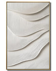 Multicolor 3D Textured Wall Art Minimalist Abstract Wave Canvas Decor - Artwallpainting