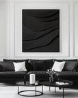 Multicolor 3D Textured Wall Art Minimalist Abstract Wave Design Decor - Artwallpainting