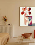 Multicolor Abstract Bloom Box-Soft And Warm Gradient Abstract Floral Wall Art - Artwallpainting