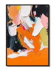 Multicolor Abstract Bold Color Oil Painting Modern Vibrant Textured Canvas Art - Artwallpainting
