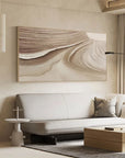 Multicolor Abstract Gobi Desert Weathered Textured Wall Art - Artwallpainting