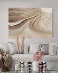 Multicolor Abstract Gobi Desert Weathered Textured Wall Art - Artwallpainting