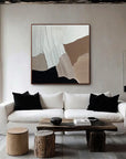 Multicolor Abstract Harmony Textured Layers - Artwallpainting