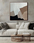 Multicolor Abstract Harmony Textured Layers - Artwallpainting