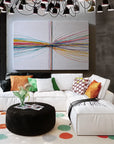 Multicolor Abstract Line Painting - Convergence Lines - Artwallpainting