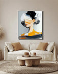 Multicolor Abstract Muse Portrait Canvas - Artwallpainting