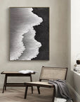 Multicolor Abstract Textured Ocean Wave Canvas Art - Artwallpainting
