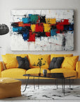 Multicolor Artful Chaos-Color Explosion Abstract Wall Art - Artwallpainting