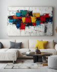 Multicolor Artful Chaos-Color Explosion Abstract Wall Art - Artwallpainting