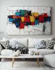 Multicolor Artful Chaos-Color Explosion Abstract Wall Art - Artwallpainting