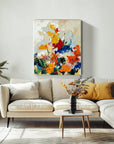Multicolor Autumn Symphony Floral Canvas - Artwallpainting