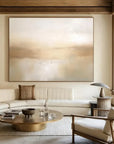 Multicolor Beige 3D Minimalist Painting On Canvas - Artwallpainting