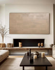 Multicolor Beige Geometry In Texture - Artwallpainting