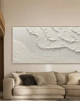 Multicolor Beige Minimalist Textured Wall Art - Artwallpainting