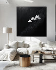 Multicolor Bloom In Darkness Canvas-Minimalist Thick Painting Abstract Wall Art - Artwallpainting
