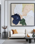 Multicolor Bloom Without Words-Vibrant Floral Abstract Art Wall Oil Painting - Artwallpainting