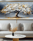 Multicolor Blossom Symphony-Modern Interior Design Tree Of Life Texture Wall Art - Artwallpainting