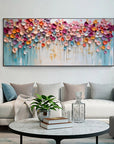 Multicolor Blossom Symphony Canvas Painting For Home Decoration - Artwallpainting
