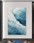 Multicolor Blue Abyss - Abstract Oceanic Textured Wall Art - Artwallpainting