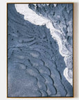 Multicolor Blue Tide Coastal Abstract - Artwallpainting