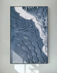Multicolor Blue Tide Coastal Abstract - Artwallpainting