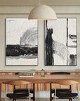 Multicolor Bold Harmony Textured Canvas Duo Set Of 2 - Artwallpainting
