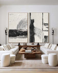 Multicolor Bold Harmony Textured Canvas Duo Set Of 2 - Artwallpainting