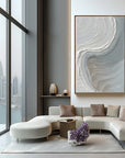 Multicolor Calm Horizons Neutral Abstract Wall Art - Artwallpainting