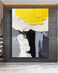 Multicolor Cascade Abstract Art Canvas Painting For Home Decoration - Artwallpainting