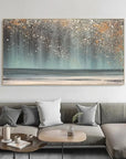 Multicolor Celestial Shoreline - Abstract Starry Seascape - Artwallpainting