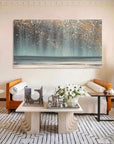 Multicolor Celestial Shoreline - Abstract Starry Seascape - Artwallpainting