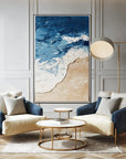 Multicolor Coastal Harmony A Canvas Painting For Home Decoration - Artwallpainting
