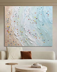 Multicolor Coastal Vibrance Textured Beach View Art - Artwallpainting