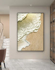 Multicolor Coastal Whisper Abstract Ocean And Sand Texture - Artwallpainting