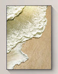 Multicolor Coastal Whisper Abstract Ocean And Sand Texture - Artwallpainting