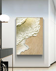 Multicolor Coastal Whisper Abstract Ocean And Sand Texture - Artwallpainting