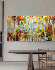 Multicolor Color Symphony - Abstract Vibrant Textured Art - Artwallpainting