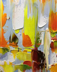Multicolor Color Symphony - Abstract Vibrant Textured Art - Artwallpainting