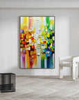 Multicolor Color Symphony - Geometric Abstract Composition - Artwallpainting