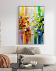 Multicolor Color Symphony - Geometric Abstract Composition - Artwallpainting